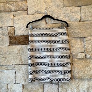 Ann Taylor Patterned Pencil Skirt